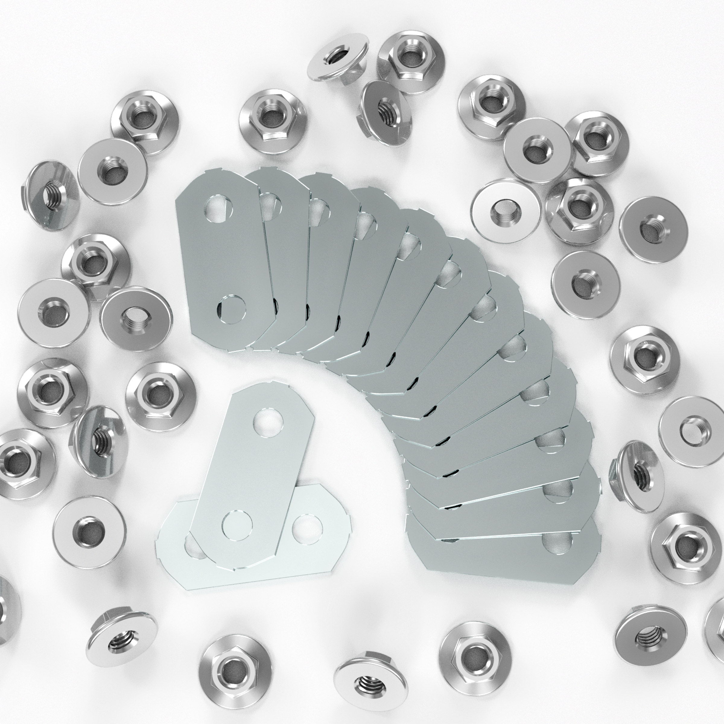 Acenbay nickel-plated copper bus bar and nut set for the listed Prius 14-block sodium-ion conversion