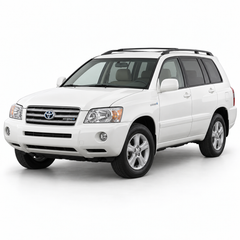 Illustrative white first-generation Toyota Highlander Hybrid; vehicle reference, not kit contents.
