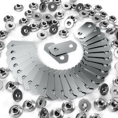 Acenbay 2012–2022 Toyota Prius C Nickel-Plated, Copper Bus Bars & SS Nuts Set (for 20 Modules)